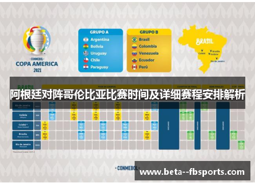 阿根廷对阵哥伦比亚比赛时间及详细赛程安排解析